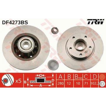 BRAKE DISC WITH BEARING TRW AUTOMOTIVE DF4273BS